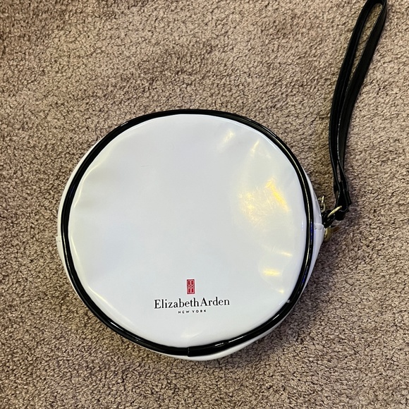 Elizabeth Arden Small Black WhiteTravel Purse | New Never Used | Makeup Purse - Picture 2 of 4